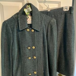 St. John Collection Skirt Suit Santana Knit SZ 4